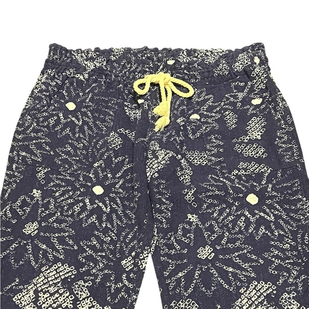 Roxy NWT Y2K astral aura batik print Oceanside linen blend pull on pants - Picture 7 of 16